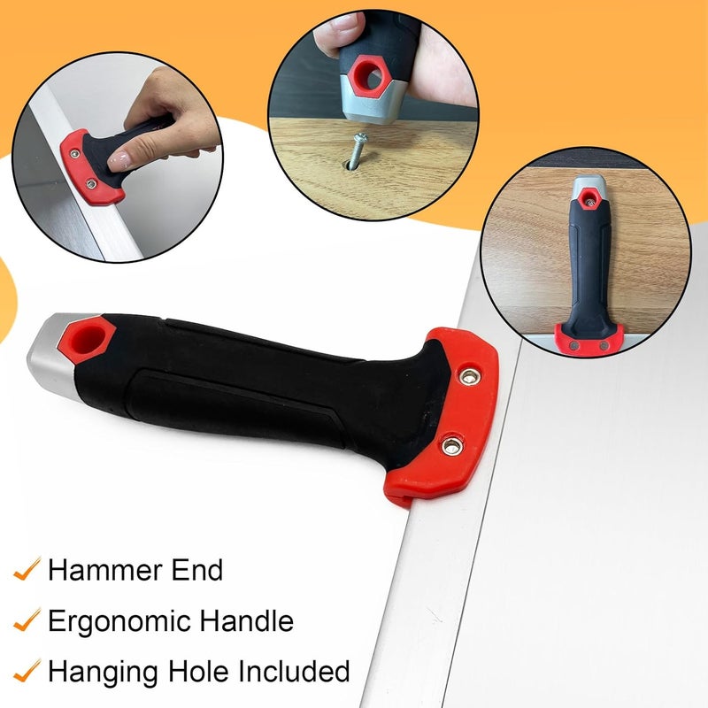 YLTOLOO 5 Pack Drywall Knife Set, Includes 8” & 12” Taping Knives, 4" & 6" Putty Knives and 3” Multifunctional Paint Scraper, Perfect Hand Tools for Drywall Joint Taping, Finishing and Patching - Image 4